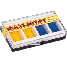 БЕЗЗОЛЬНЫЕ ШТИФТЫ MULTI-SHTIFT АССОРТИ СИНИЕ-ЖЕЛТЫЕ (80ШТ.)